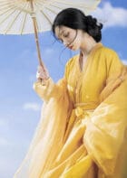 Flying Cloud | Yellow / Green Hanfu (兮云飞扬)