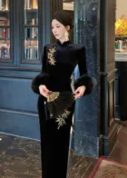 Golden Bamboo | Embroidery Cheongsam(尊为金竹)