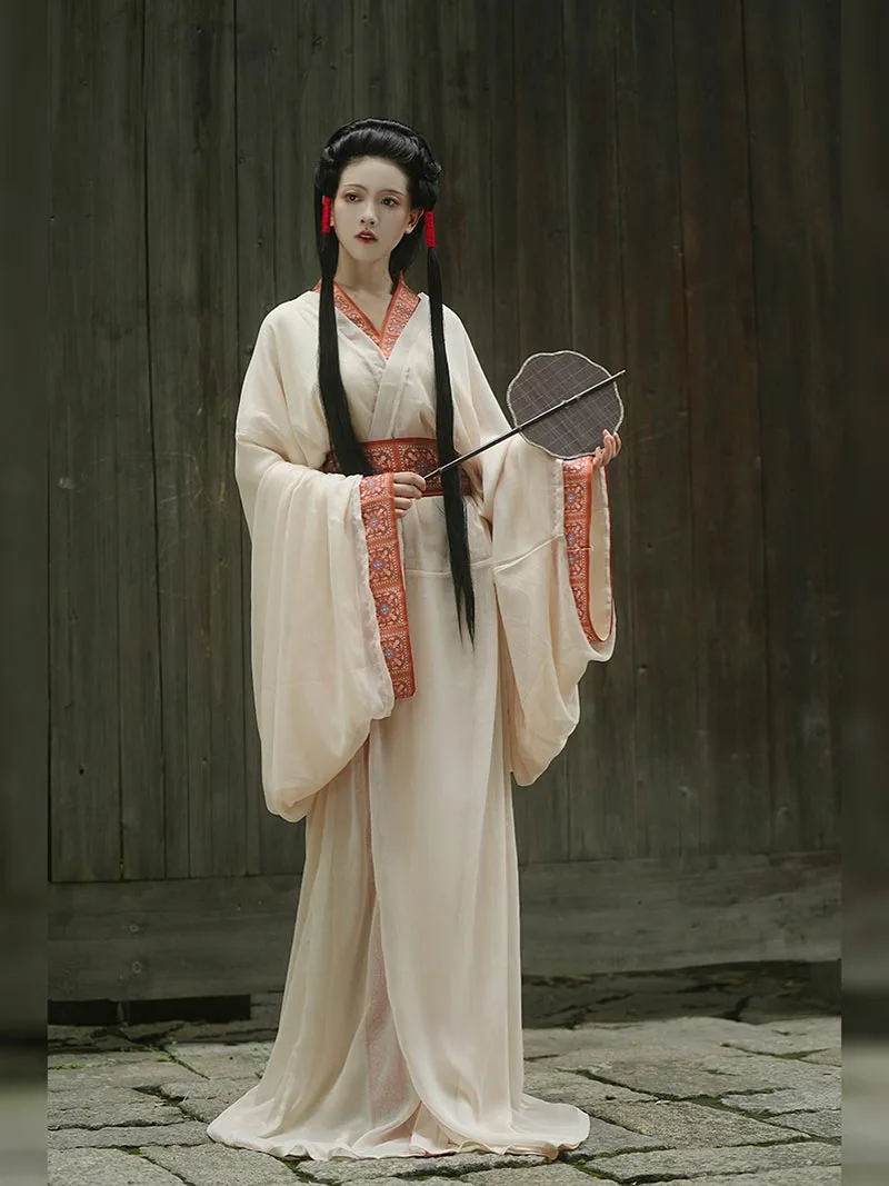 Hanfu dress – Warring States Masan Chu Tomb replica trailing Zhiju robe