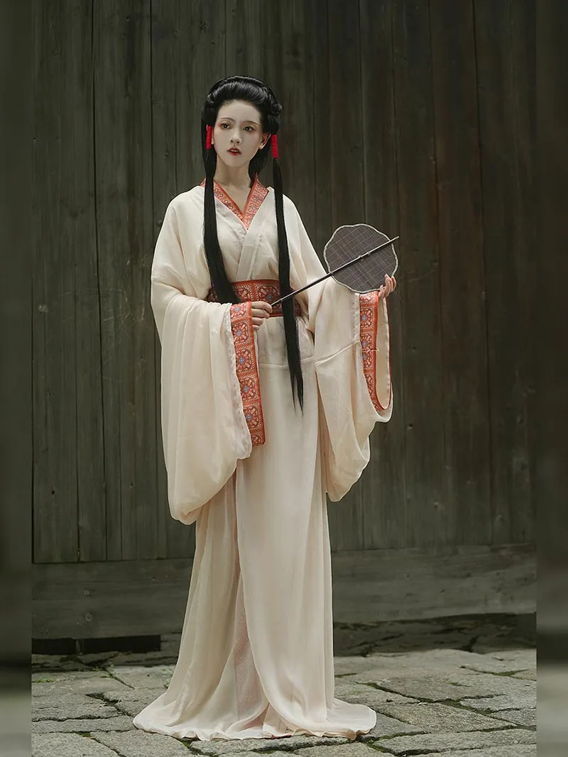 Hanfu dress – Warring States Masan Chu Tomb replica trailing Zhiju robe