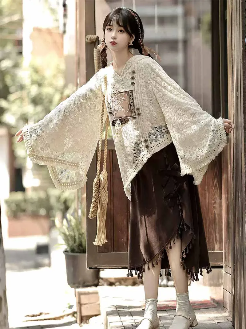 Hanfu modern dress in elegant new Chinese style with refined daily wear design