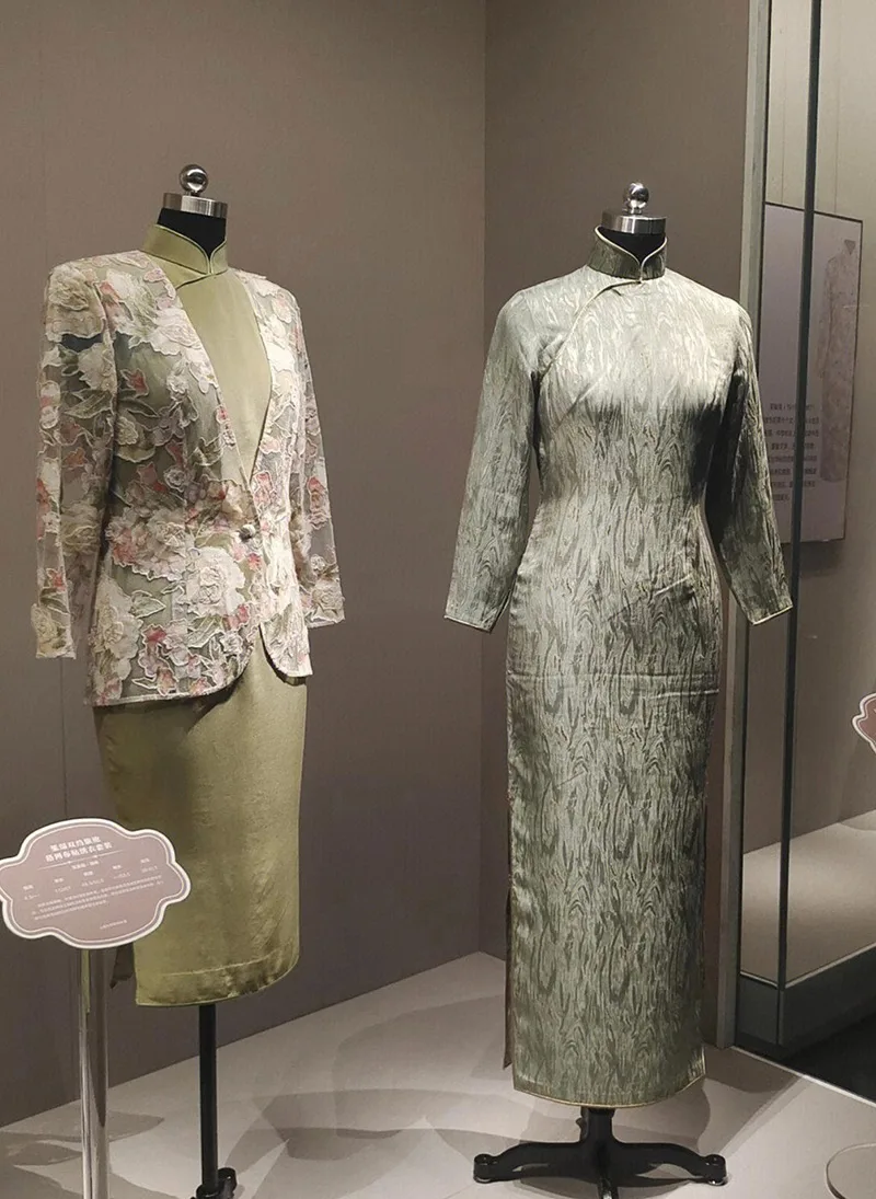 Elegant Chinese qipao dress featuring traditional embroidery and a graceful silhouette, symbolizing timeless oriental beauty.