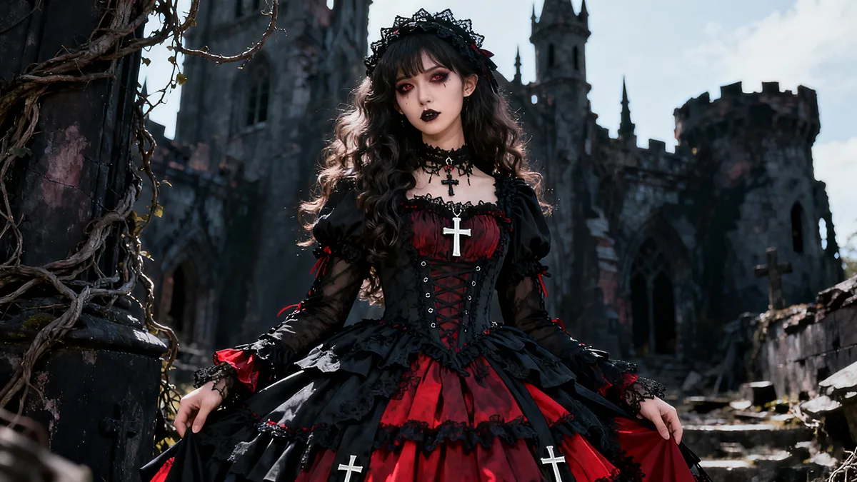 Beautiful Lolita dress featuring lace, ruffles, and bow details, showcasing a sweet and elegant princess style.