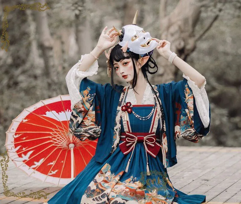 Beautiful Lolita dress featuring lace, ruffles, and bow details, showcasing a sweet and elegant princess style.