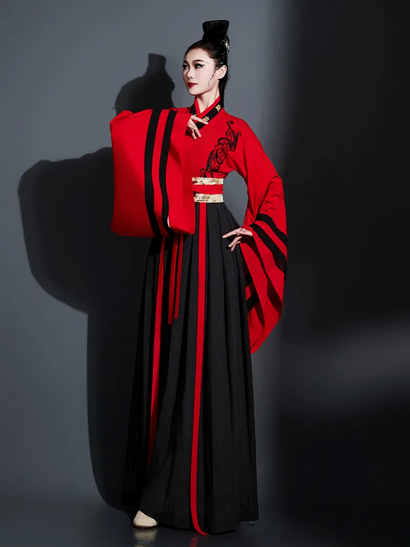 Elegant female hanfu costume for dance, performance, cosplay, and traditional Chinese cultural events