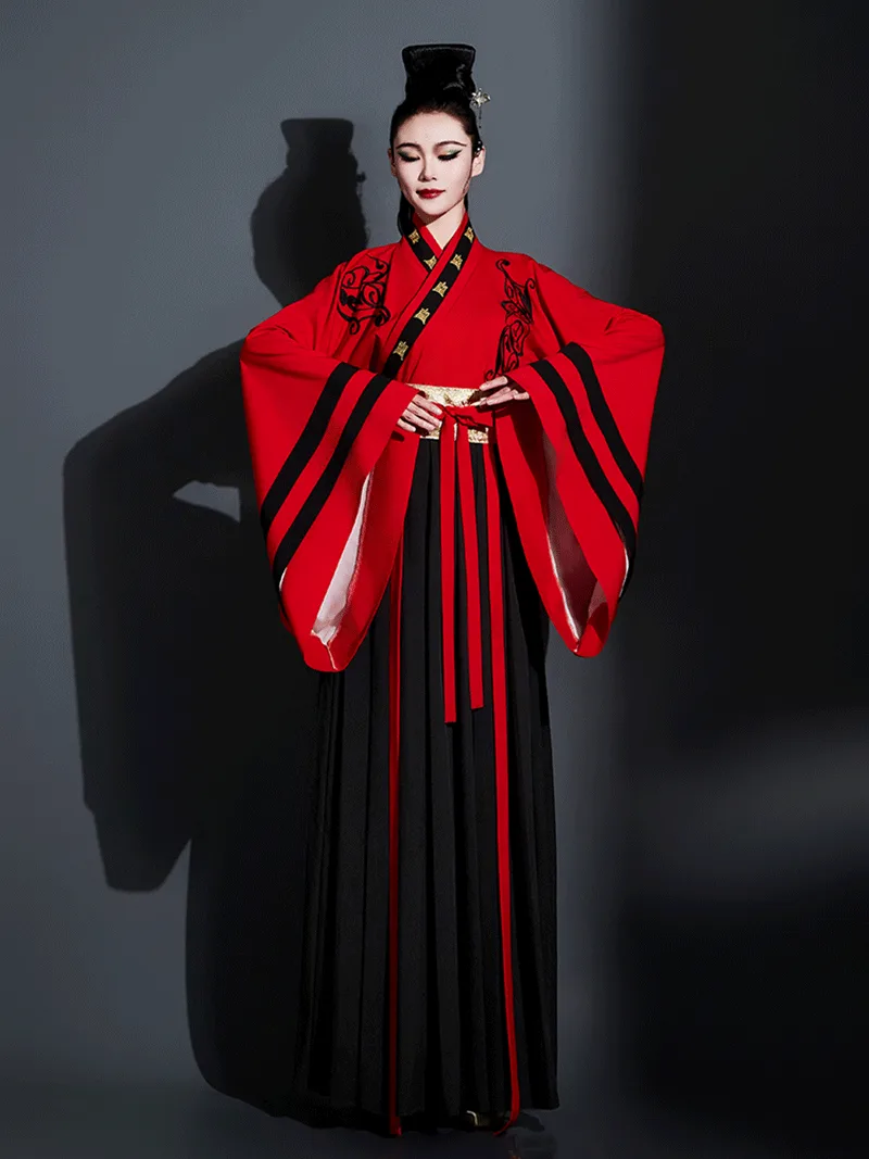 Elegant female hanfu costume for dance, performance, cosplay, and traditional Chinese cultural events
