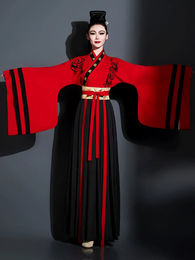 Elegant female hanfu costume for dance, performance, cosplay, and traditional Chinese cultural events