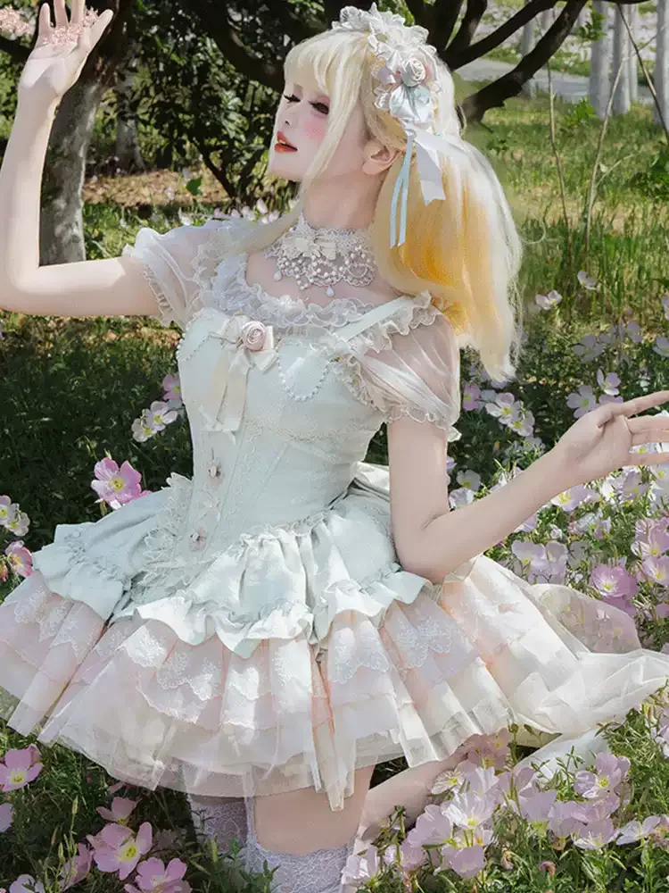 Lolita city dress original doll-style ballet JSK princess dress with cute and elegant daily lolita design