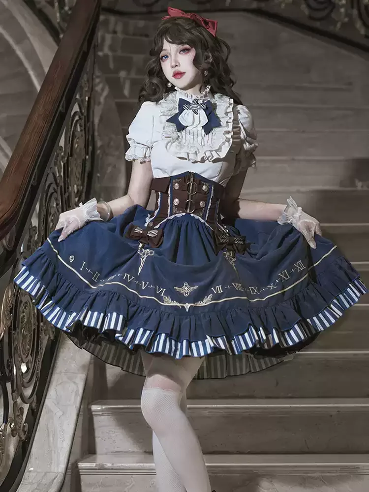 Elegant gothic princess Lolita fashion dress to impress with summer-inspired design and delicate lace detailing for daily or festive wear
