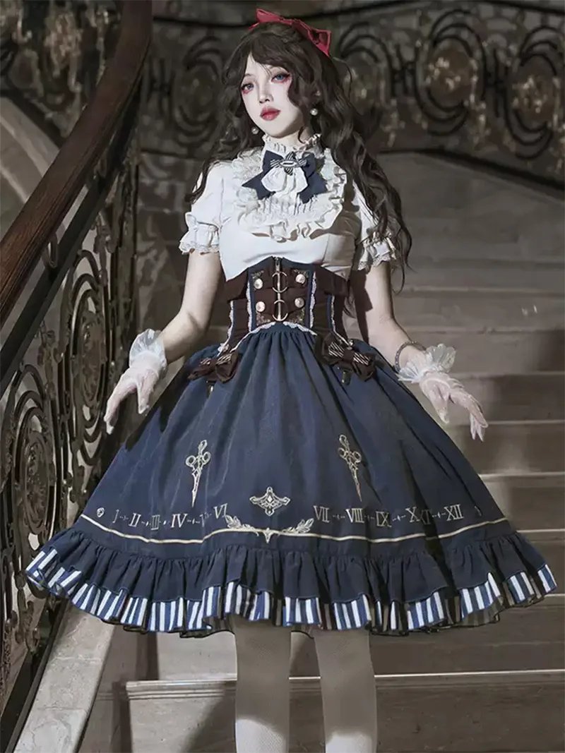 Elegant gothic princess Lolita fashion dress to impress with summer-inspired design and delicate lace detailing for daily or festive wear
