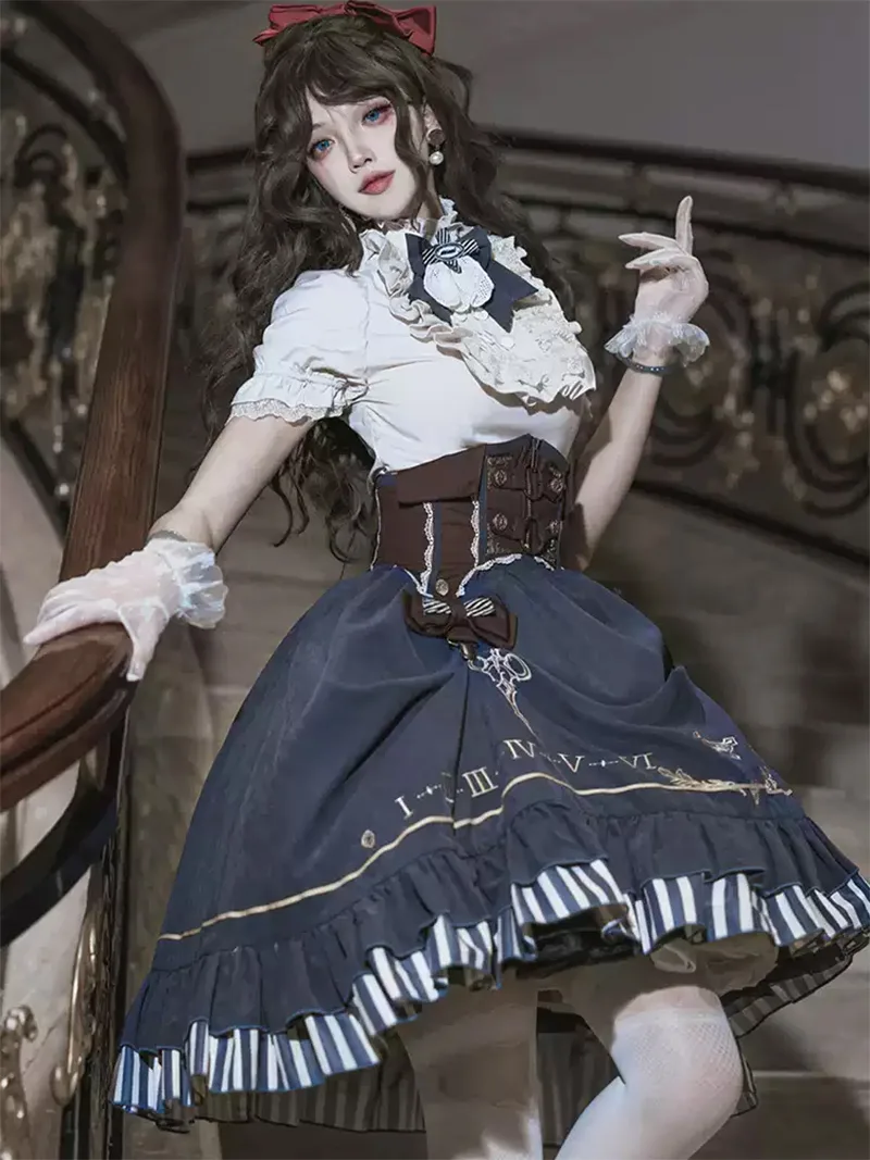 Elegant gothic princess Lolita fashion dress to impress with summer-inspired design and delicate lace detailing for daily or festive wear