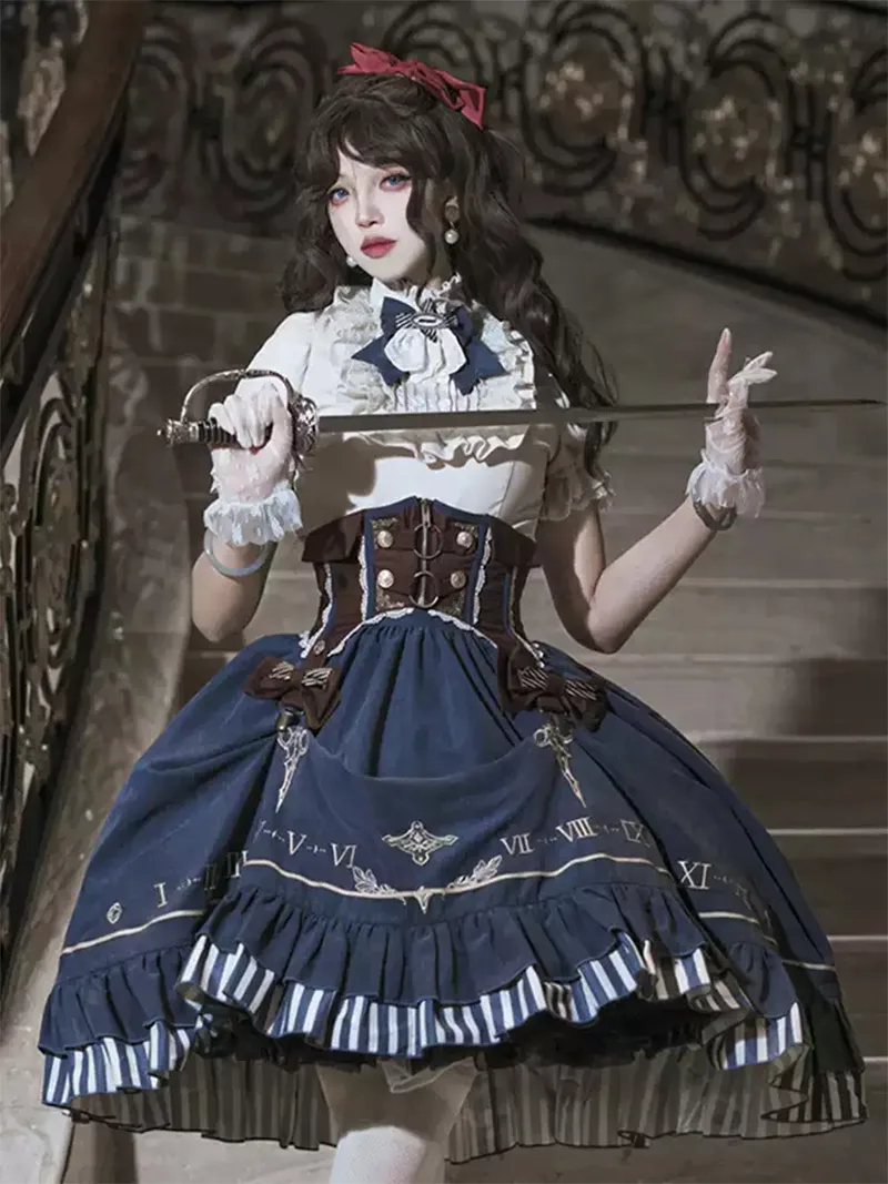 Elegant gothic princess Lolita fashion dress to impress with summer-inspired design and delicate lace detailing for daily or festive wear