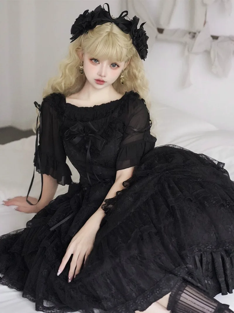 Elegant Iris Love Lollita Dress original vintage JSK princess outfit for women spring summer fashion