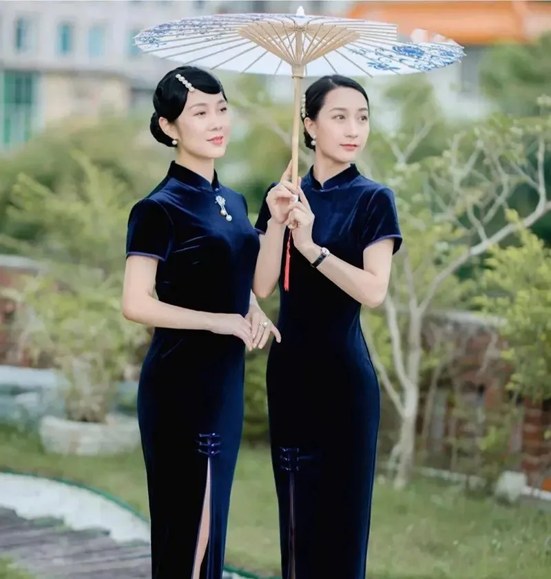 Modern cheongsam dress showcasing elegant design, soft fabric, and the perfect balance between traditional charm and modern fashion.