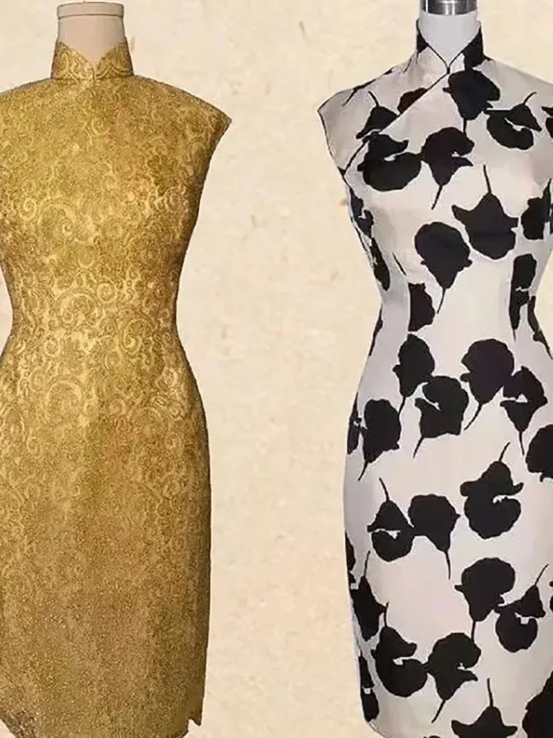 Woman qipao expressing traditional Chinese elegance and cultural heritage.