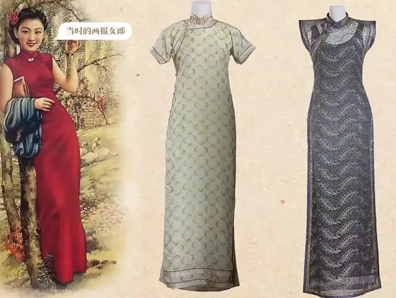 Woman qipao expressing traditional Chinese elegance and cultural heritage.